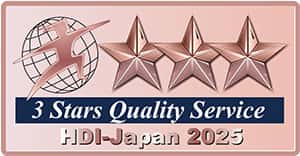 3 Stars Quality Service HDI-JAPAN 2021